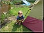 Corben Preparing the Tent